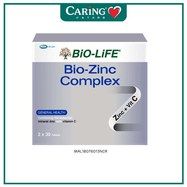 CARiNG BIOLIFE BIOZINC COMPLEX TABLET 30S X 2 Shopee Malaysia