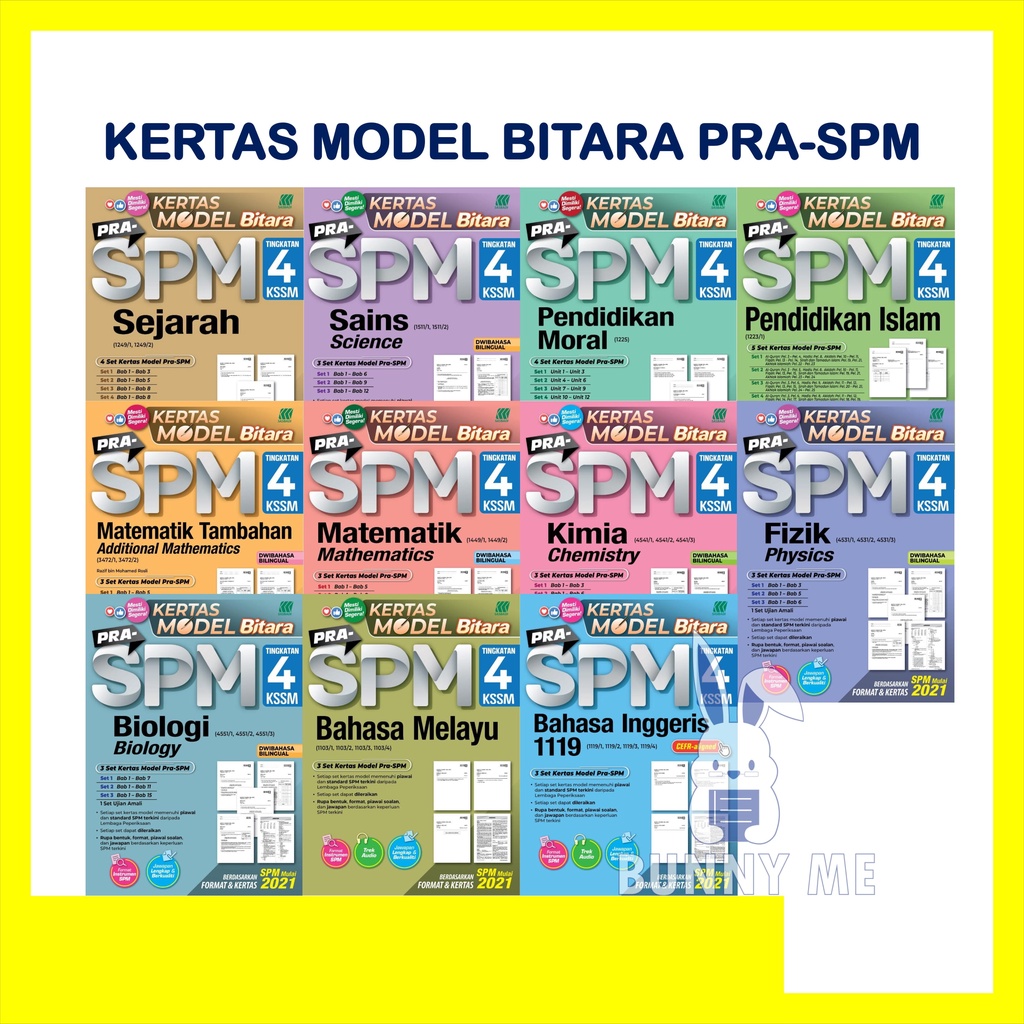 Kertas Model Bitara Pra Spm Tingkatan 4 Kssm 2022 Dwibahasa Sasbadi Shopee Malaysia 
