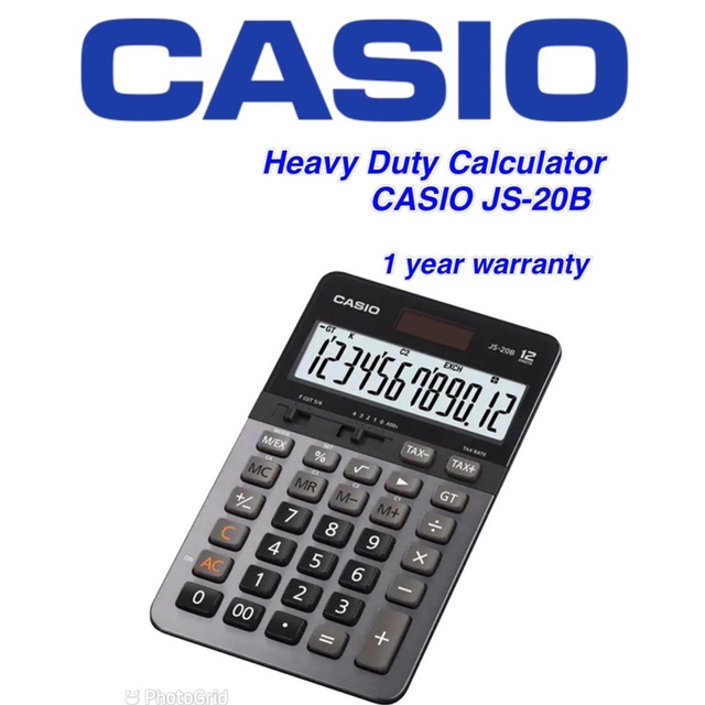 Original Casio JS-20B Heavy Duty 12D Calculator , Casio JS20B Js20b Js ...