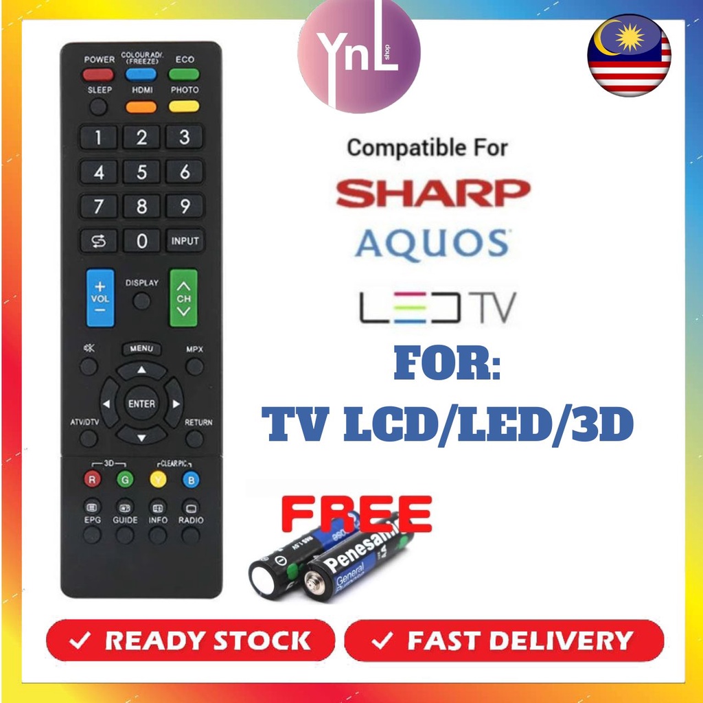 SHARP Remote contol RML1238(FOR SHARP LED LCD TV)remote tv sharp