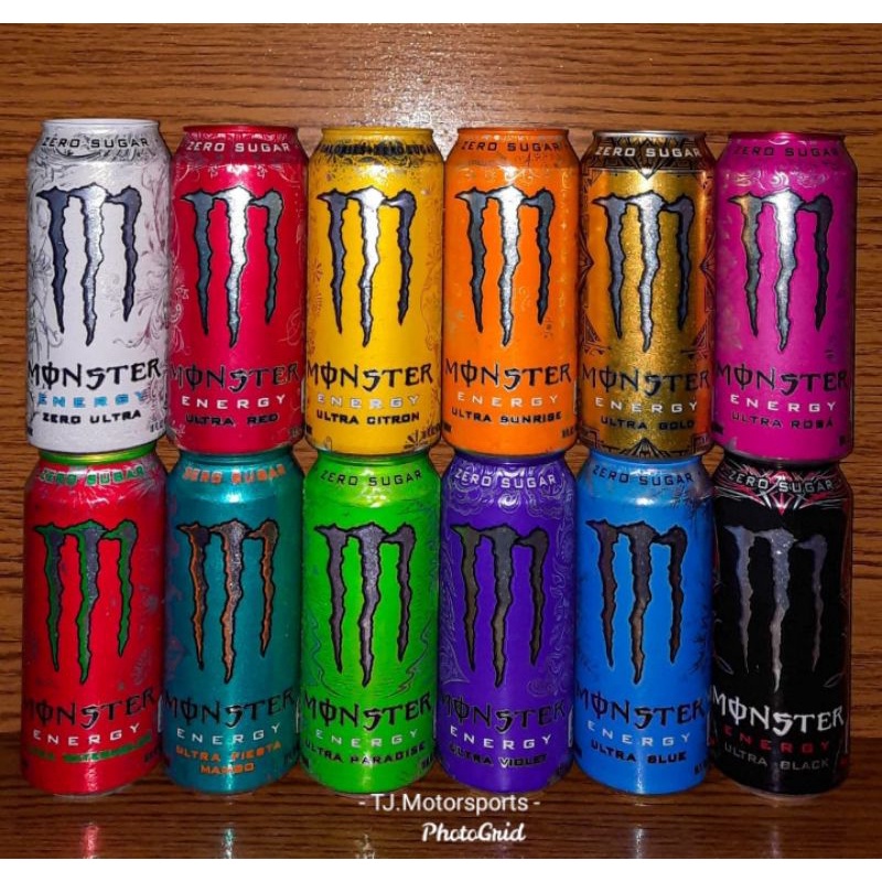 Monster Energy Drink Ultra Edition Red Citron Sunrise Paradise Blue ...