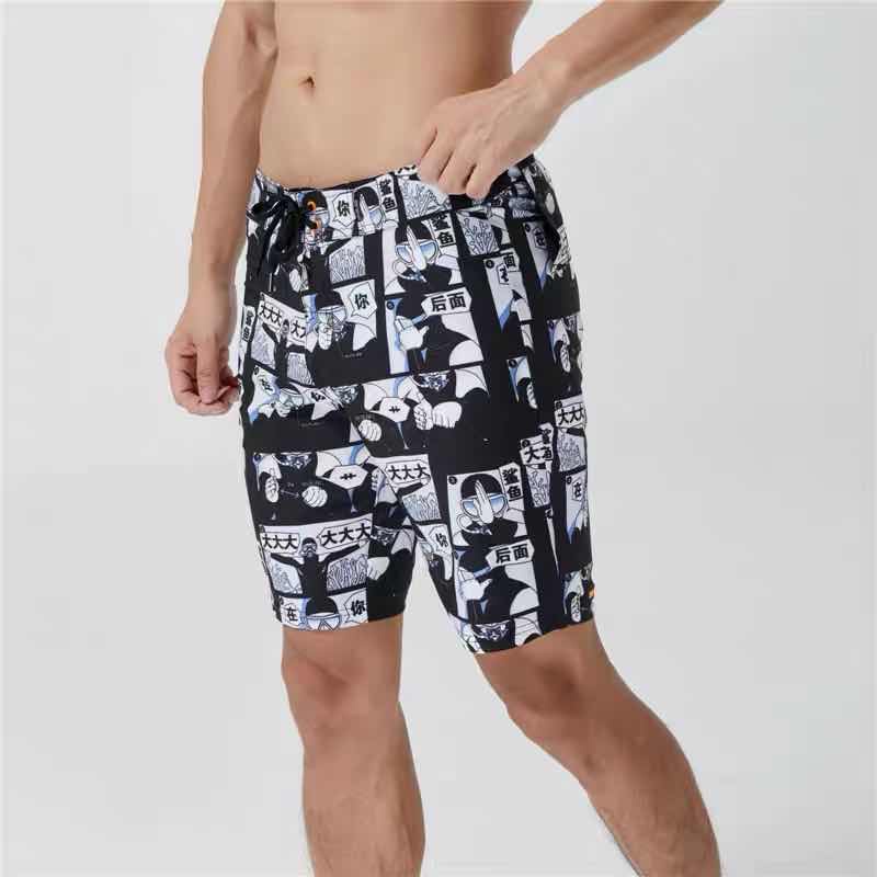 Mens Swim Trunks Fxbar Short Big and Tall Camouflage Summer Beach Shorts Bathing Suit 