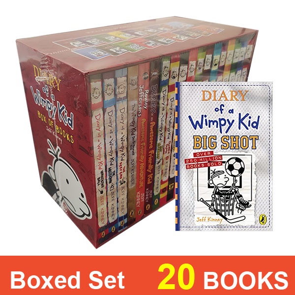 [READY STOCK] Diary of a Wimpy Kid Boxed Set by Jeff Kinney (20 Books
