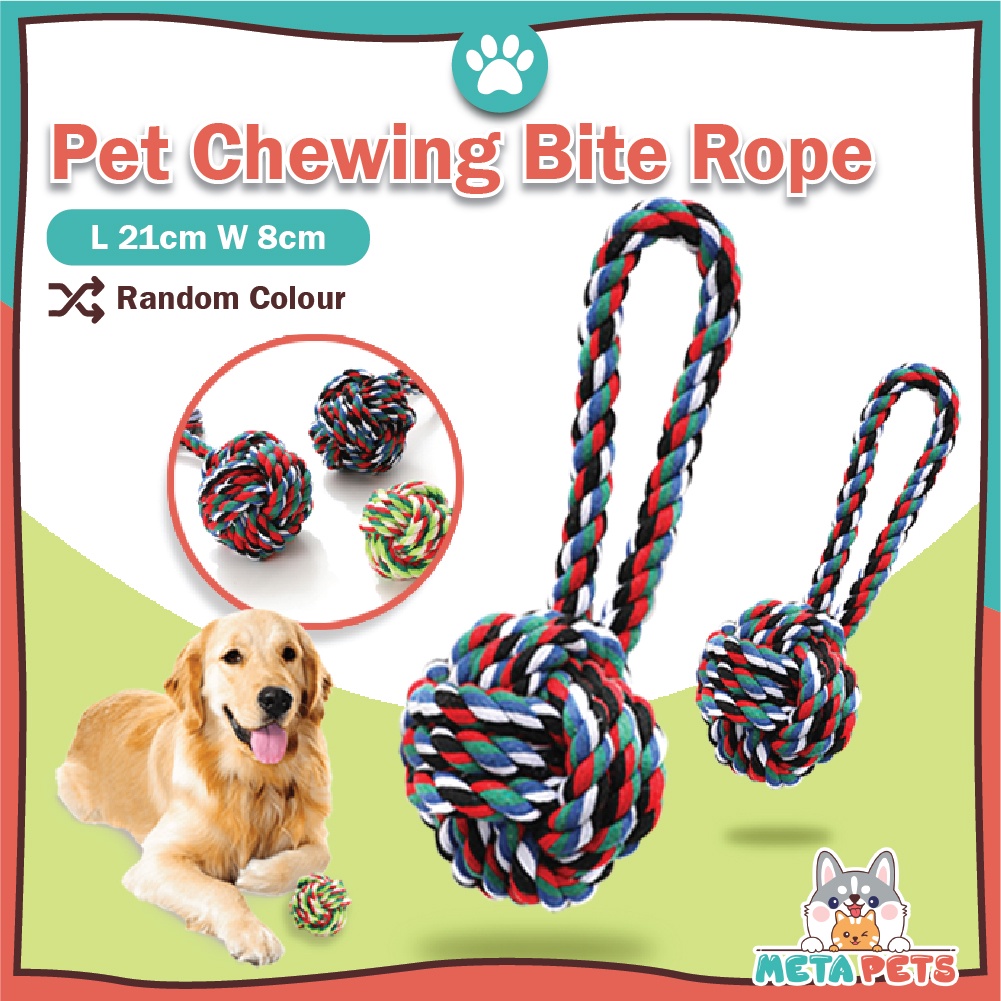 META Pets Bite Resistant Durable Chewing Bite Rope Classic Knotted Toy ...