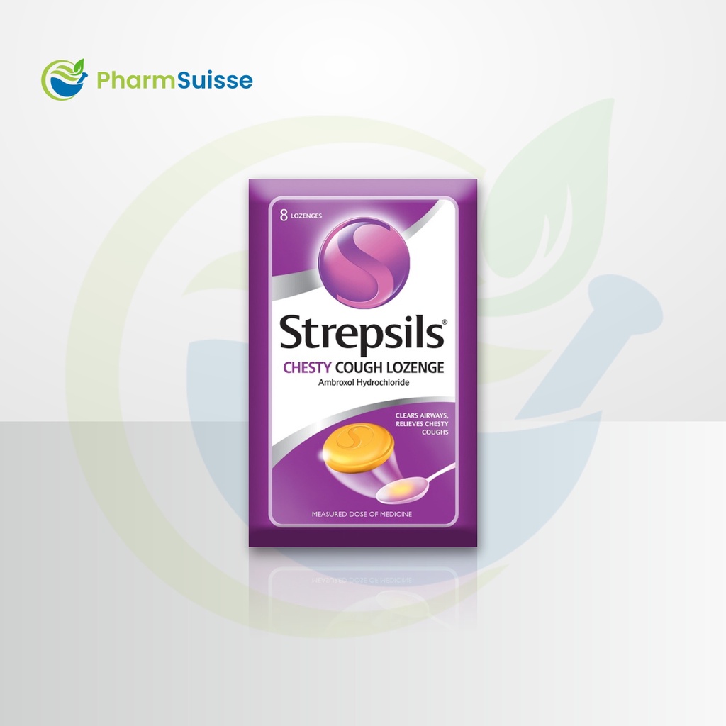 Strepsils Chesty Cough Throat Soothing Lozenges 8's | Shopee Malaysia