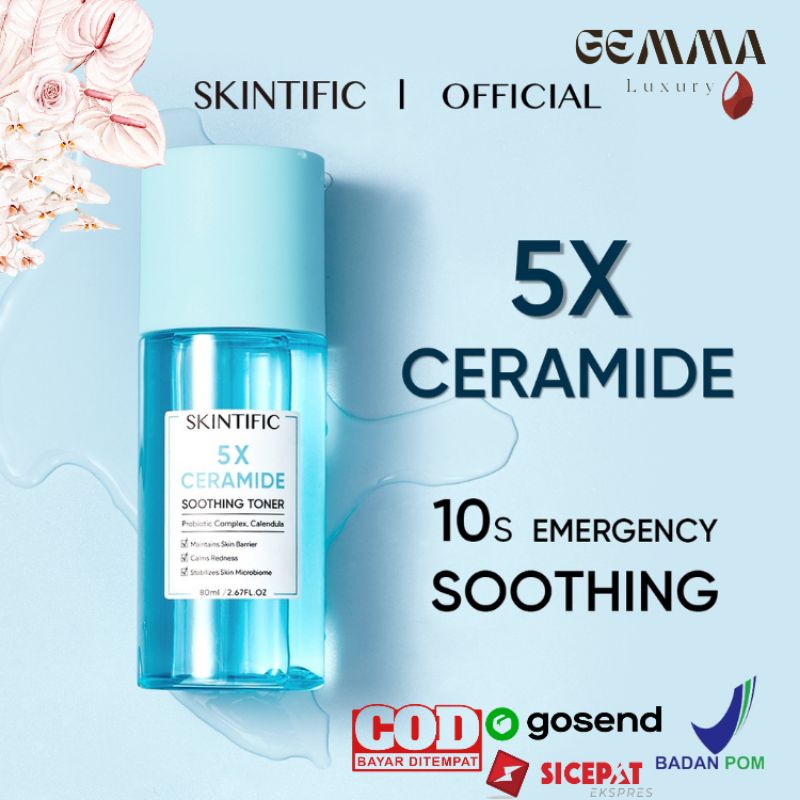 Skintific 5X CERAMIDE SOOTHING TONER SKIN BARRIER REPAIR TONER WITH
