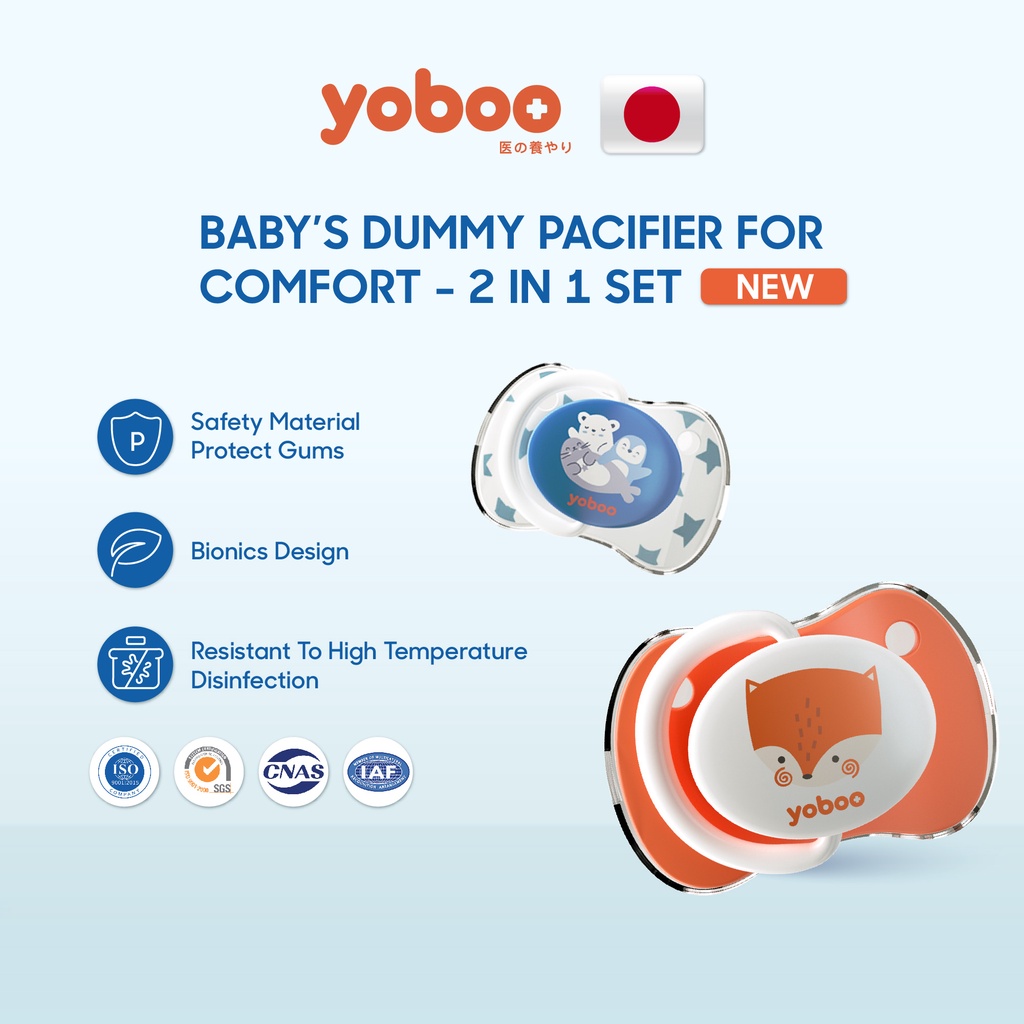 [NEW] yoboo Baby's Dummy Pacifier for ComfortM size YB0038 (2 In 1