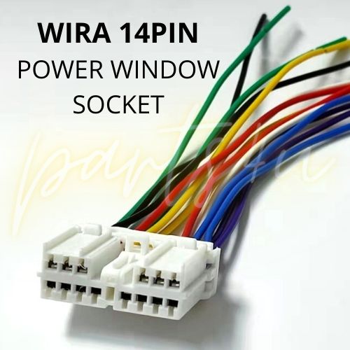 14 PIN PROTON WIRA MAIN POWER WINDOW SWITCH SOCKET CONNECTOR (FEMALE