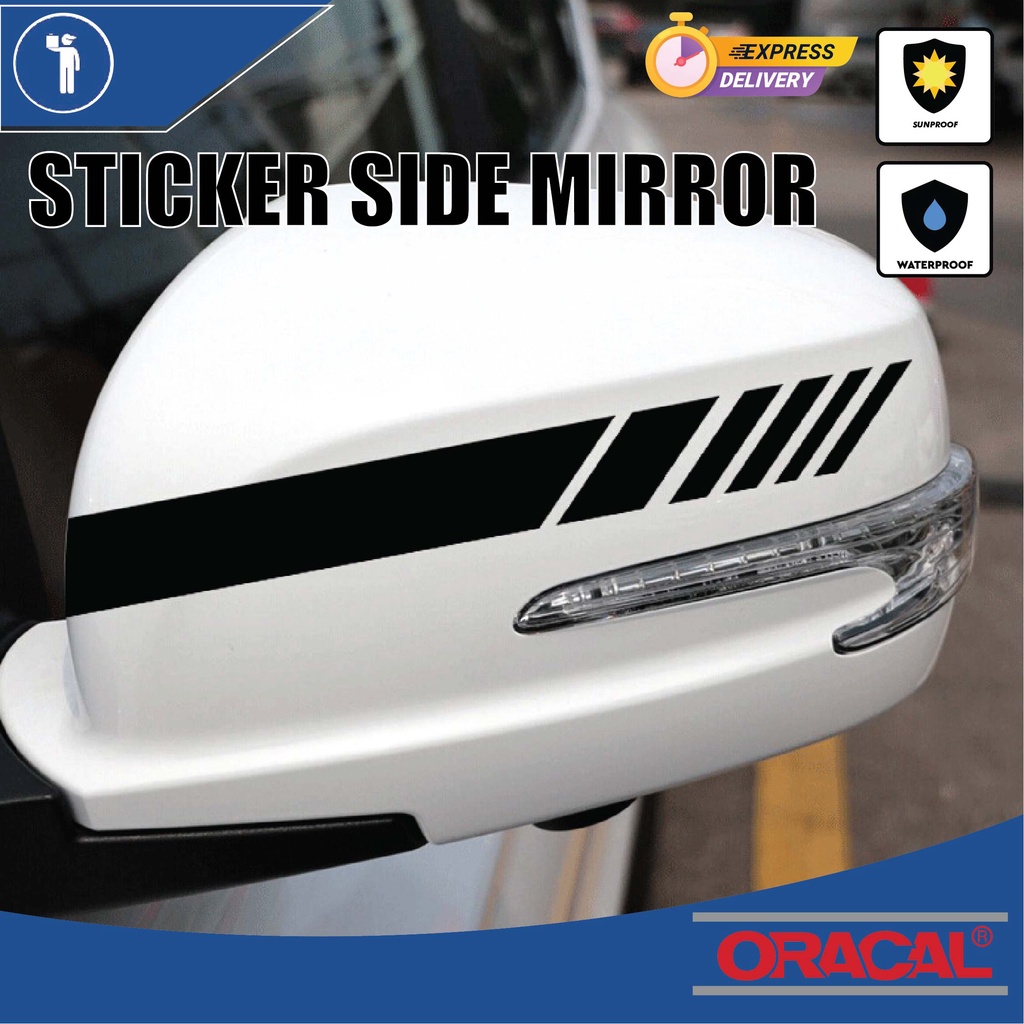 STICKER SIDE MIRROR/STICKER KERETA/STICKER CUTTING ORACAL/STICKER TAHAN ...