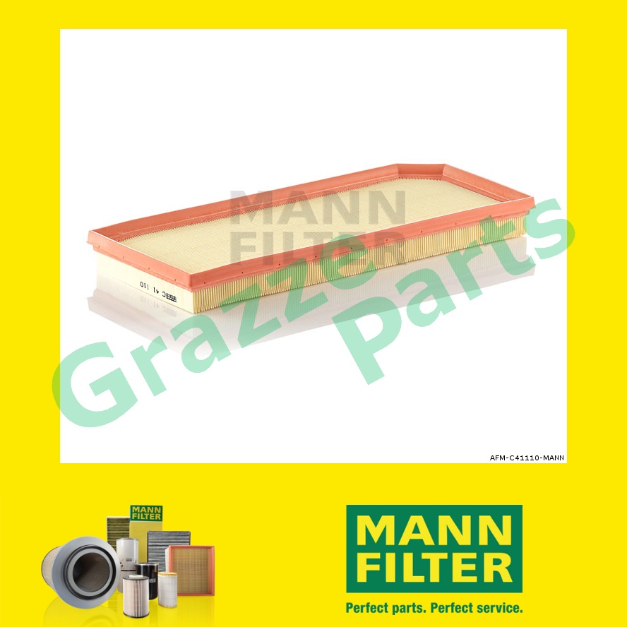 100% Original Mann Engine Air Filter C41110 C 41 110 LX1262 LX3952 Audi A3 + Cabriolet 8P TT / TTS /