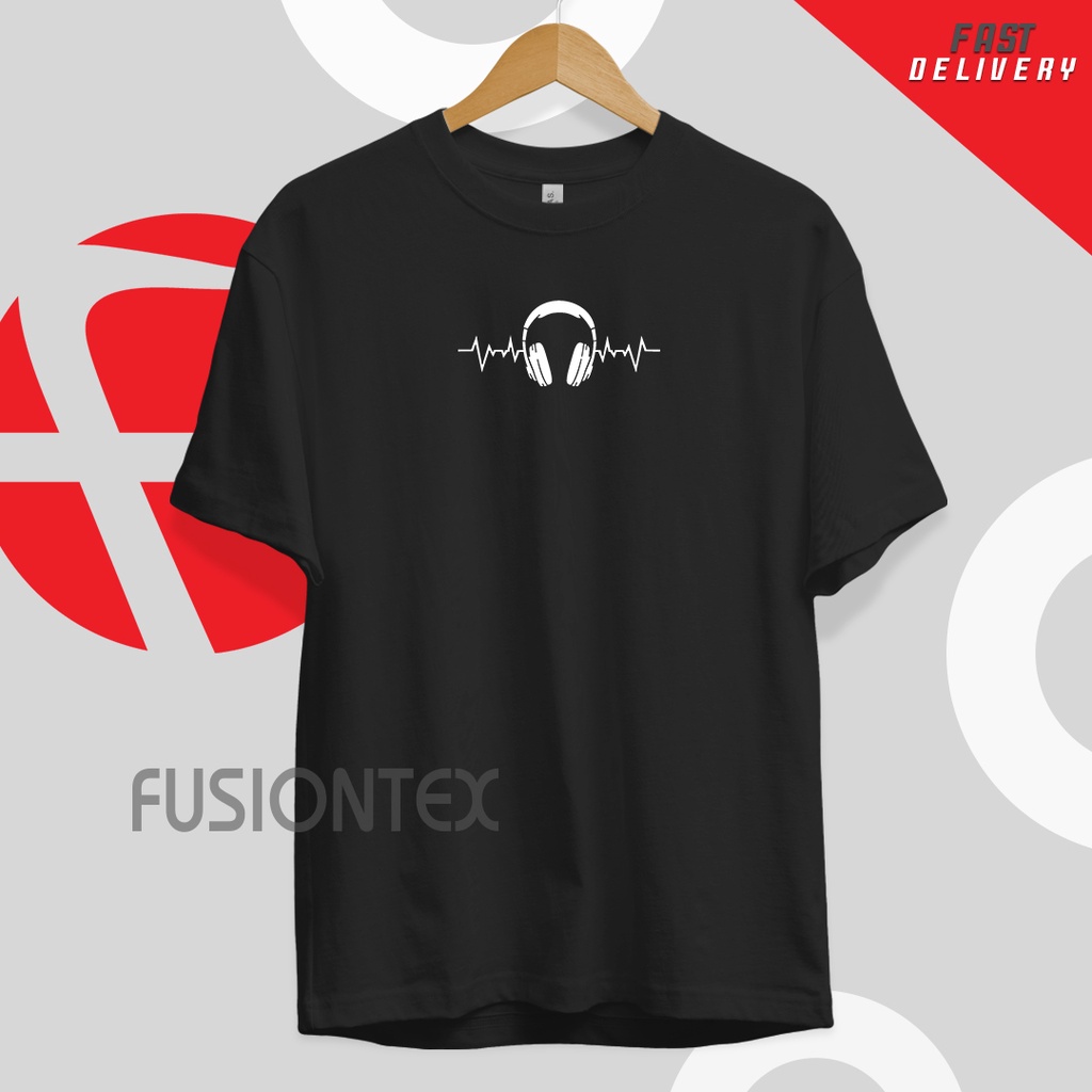 FusionTex Premium Cotton T Shirt, UNISEX, Round Neck, Kain sejuk, Short Sleeve. FT-0123