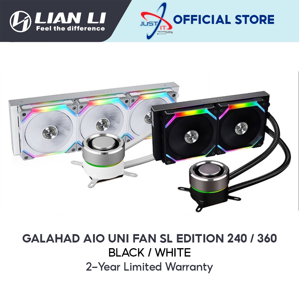 LIAN LI Galahad 240 / 360 Uni Fan SL Edition AIO Liquid Cooler - Black ...