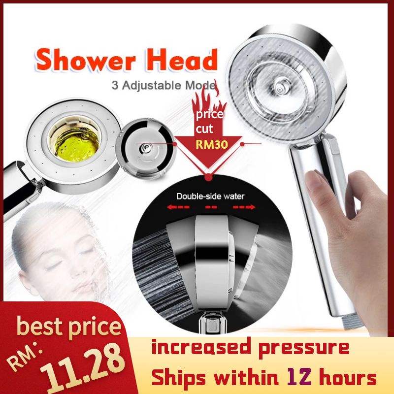 Doublesided Turbocharged Shower Head, Small Waist Shower Set, Handheld