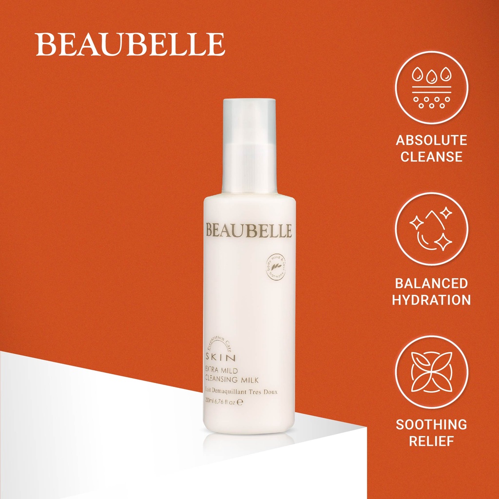 BEAUBELLE Extra Mild Cleansing Milk Cleanser Great for Dry Skin Mature