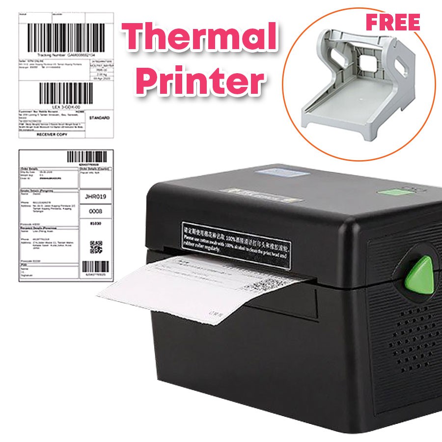 Air Waybill XPDT108B Thermal Label Printer QR Barcode Direct Barcode