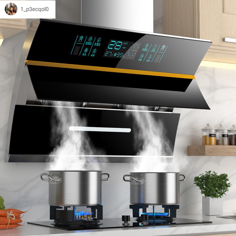 Range hood household side suction dual-motor range hood wall-mounted kitchen large suction抽油烟机