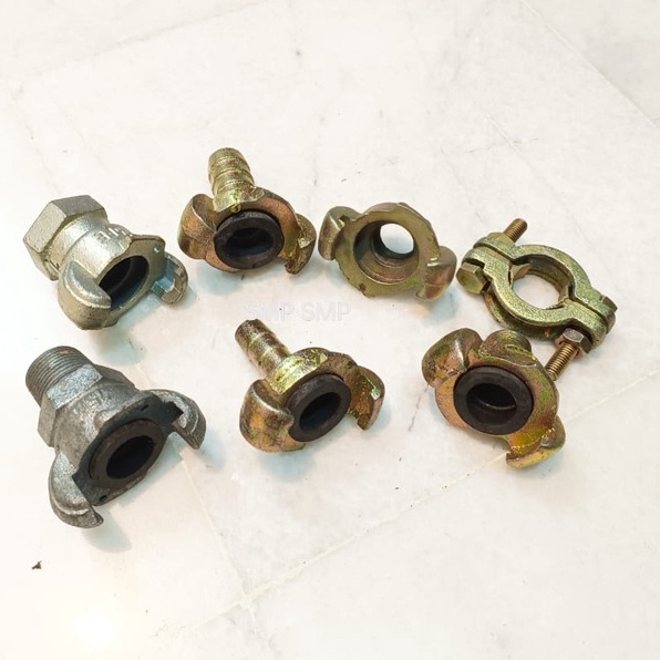 Universal Crowfoot Coupling / 2Lug Air Hose Coupling / Chicago Coupling 1/2" 3/4" / Double Bolt