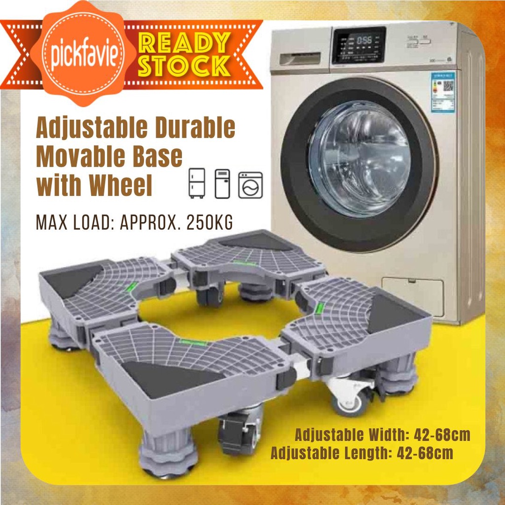 Durable Adjustable Movable Base for Washing Machine Fridge Stand Base
