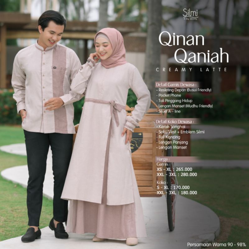 | Couple Silmi Qinan Qaniah creamy latte couple Adult couple Eid muslim ...