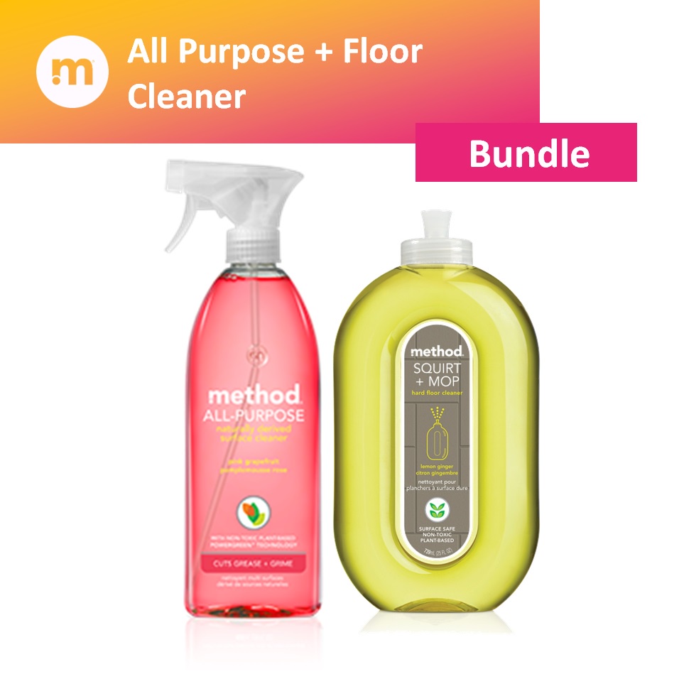 [BUNDLE] method pink grapefruit All Purpose Cleaner 828ml + method