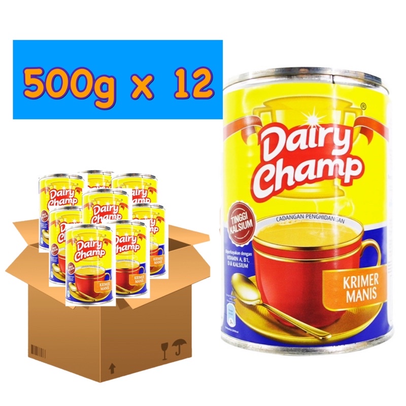 [BUNDLE OF 12] DAIRY CHAMP SWEETENED CONDENSED MILK 500g Shopee Malaysia