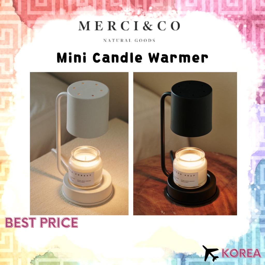 [Merci&Co] mini Unique Dial Candle Warmer 10cm / korea small Yankee Candle, Wood Wick available daily