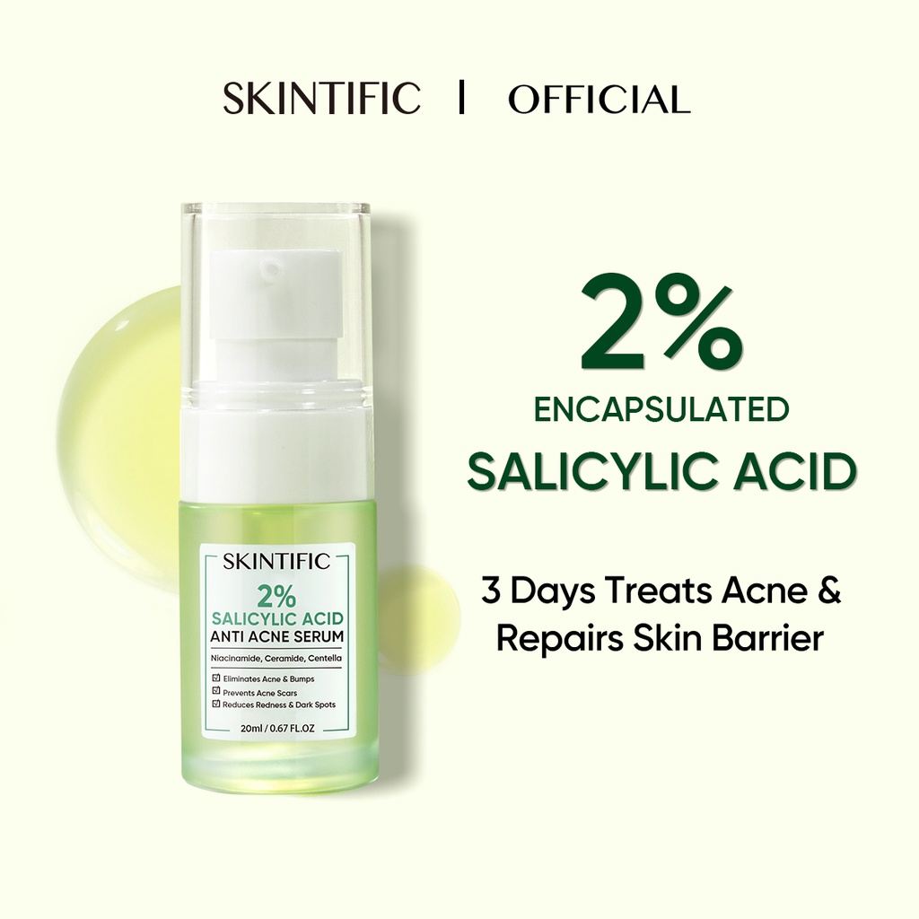 SKINTIFIC 2% Salicylic Acid Anti Acne Serum Spot Scars Treatment