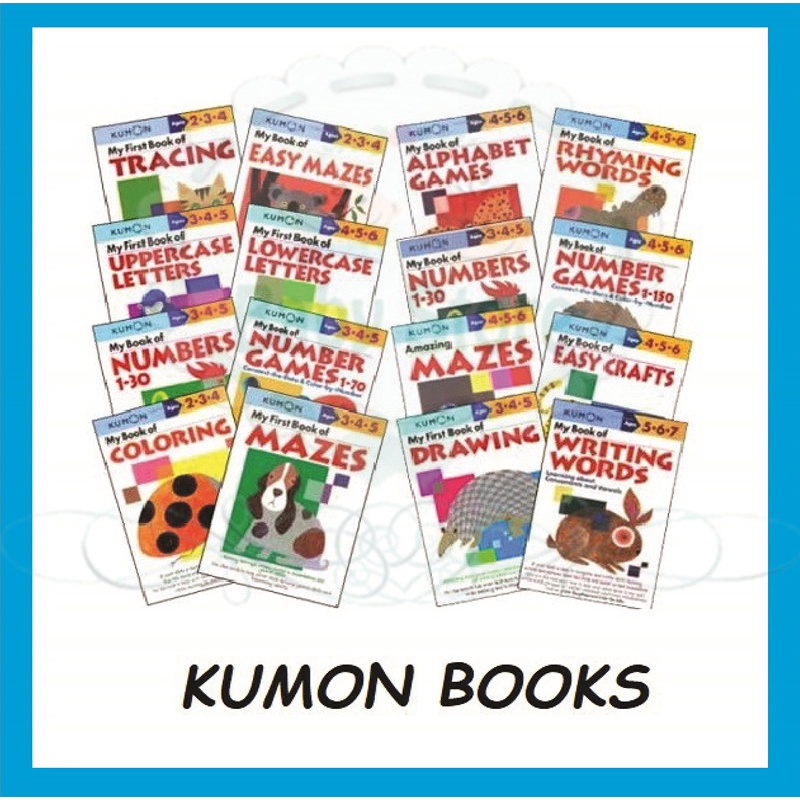 Kumon Workbooks Preschool Workbooks Coloring / Cutting / Pasting