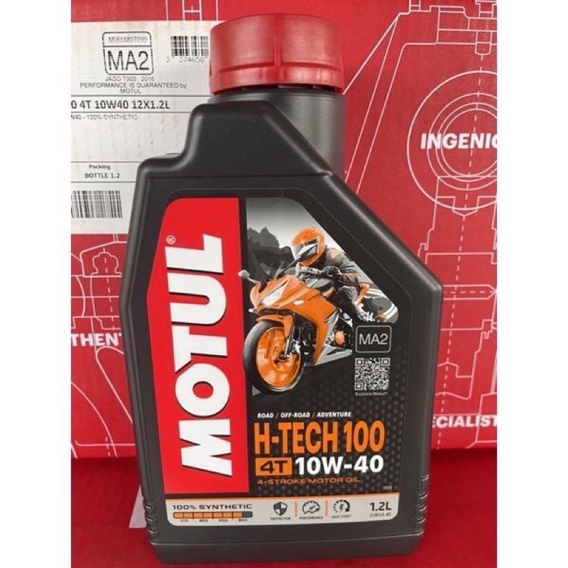 10w40 12l H Tech 100 H Tech 100 Motul 4t Engine Oil Special For