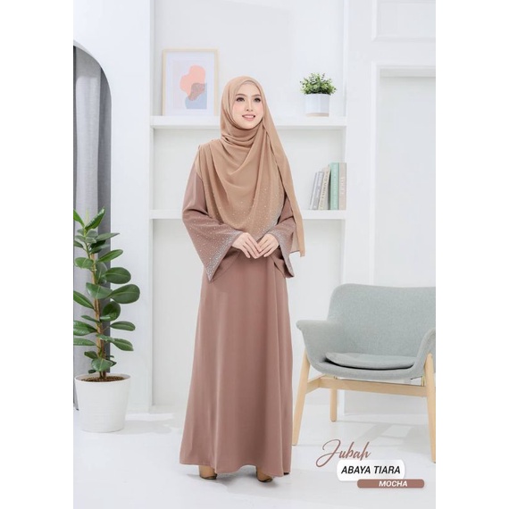 New Saiz 50 56 Jubah Abaya Tiara Shawl Tiara Exclusive Shopee