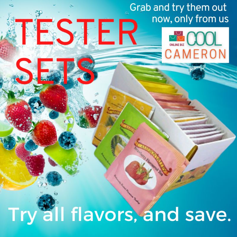 Tea bag Tester Assorted flavors Trial set. Cameron Valley tea. Try them all & Save! Set sampler percubaan (25 teabags)