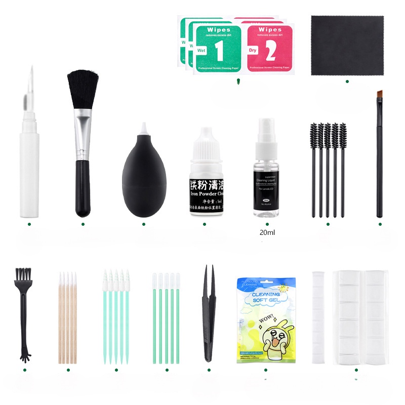 16pcs Laptop Cleaning Kit Phone Computer Earphone Cleaning Tools For