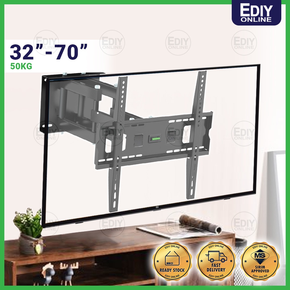 LCD LED TV BRACKET 3270 DOUBLE ARM CP602 120 DEGREE LEFT RIGHT 15