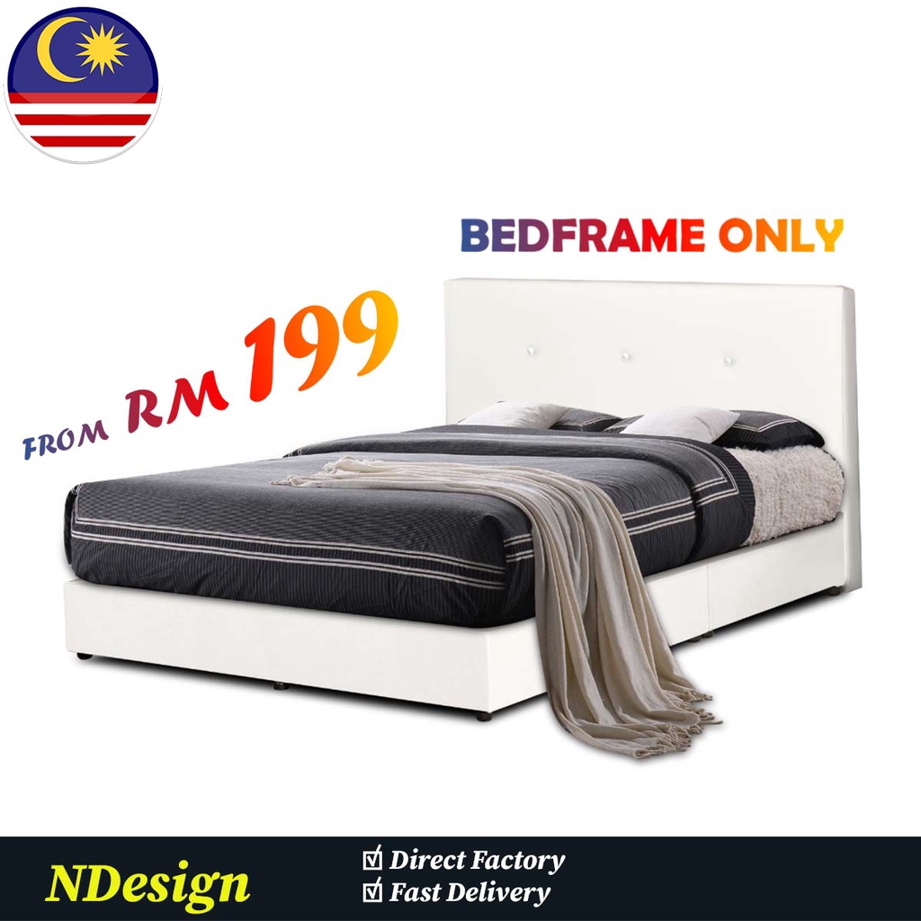 N Design Singlesuper Singlequeenking Divan Headboard Onlyfabric Bedframekatil Murah 