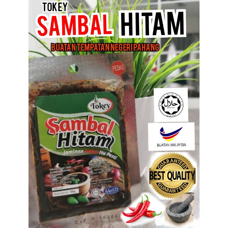 (Tokey Sambal Hitam Official) Sambal Hitam Pek Ekonomi 50 gram