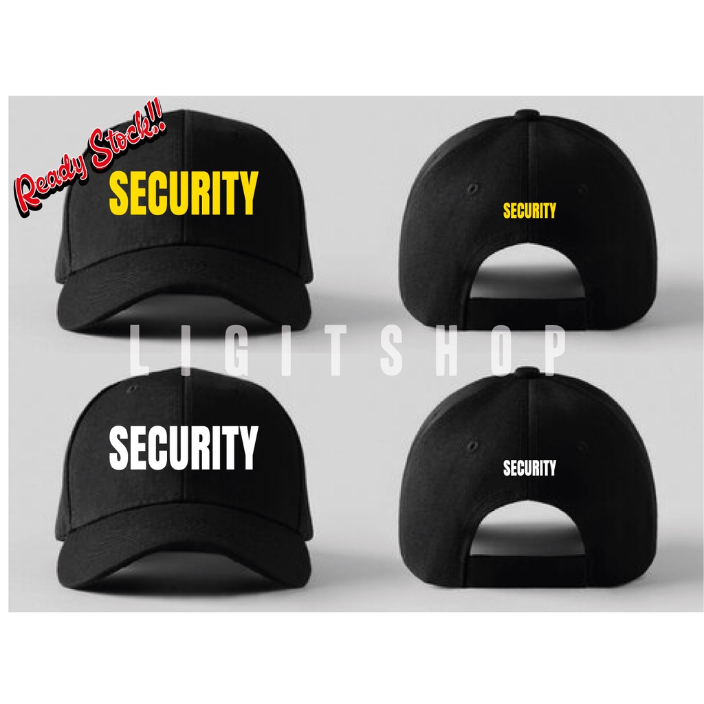 SECURITY Embriodery Guard Caps Baseball Snapback Caps Men Topi Pengawal Keselamatan