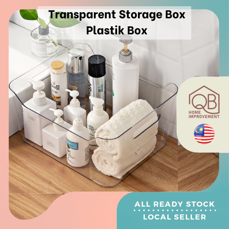 QB Box Plastik Transparent Storage Box Plastic Storage Box Organizer
