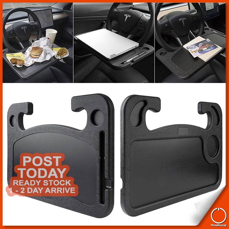 Car Steering Wheel Table Tray Bracket Laptop Notebook Food Drinks Dining Writing Holder Stand Meja Kereta 车用餐桌