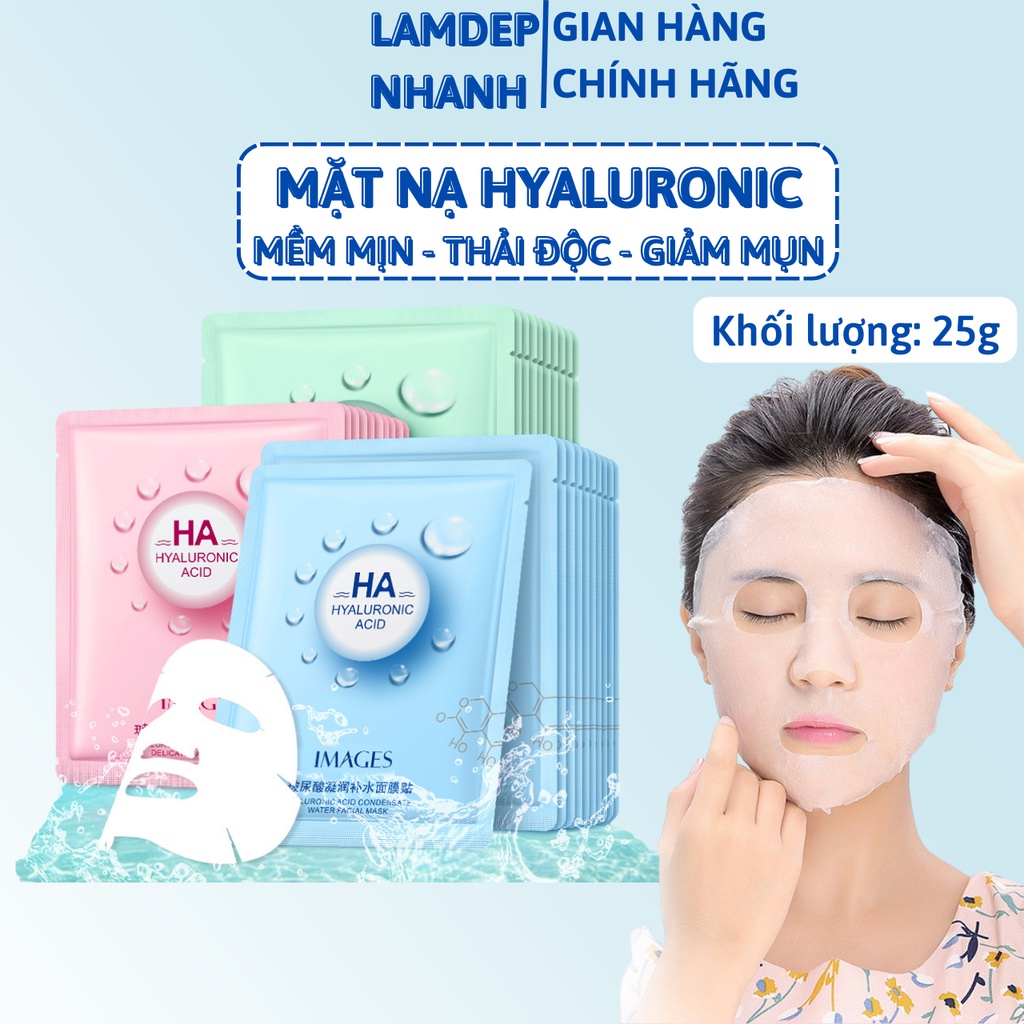 Hyaluronic Acid Detox Mask, Reduce Acne, Soften Skin IMAGES 25g