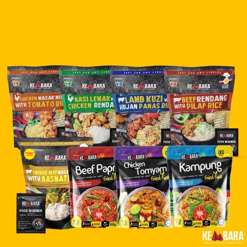 KEMBARA MEALS ( READY STOCK ) Nasi Lemak, Nasi Pilaf, Nasi Tomato, Nasi Hujan Panas smoke beef kembara meal nasi goreng