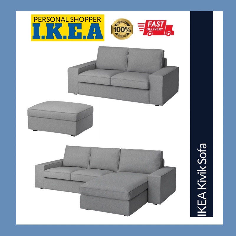 IKEA Kivik Sofa L Shaped 3 2 Three Two Seat Footstool With Storage Chaise Lounge Shopee Malaysia