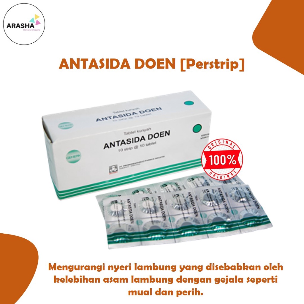 Antasida DOEN Medicine Tablets For Ulcer, Gastric Acid, Bloating ...