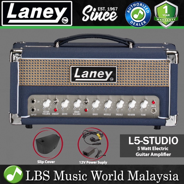 Laney L5-STUDIO 5 Watt Class A Lionheart Speaker Amp Electric Guitar Head  Amplifier With USB Interface (L5 STUDIO) | Shopee Malaysia