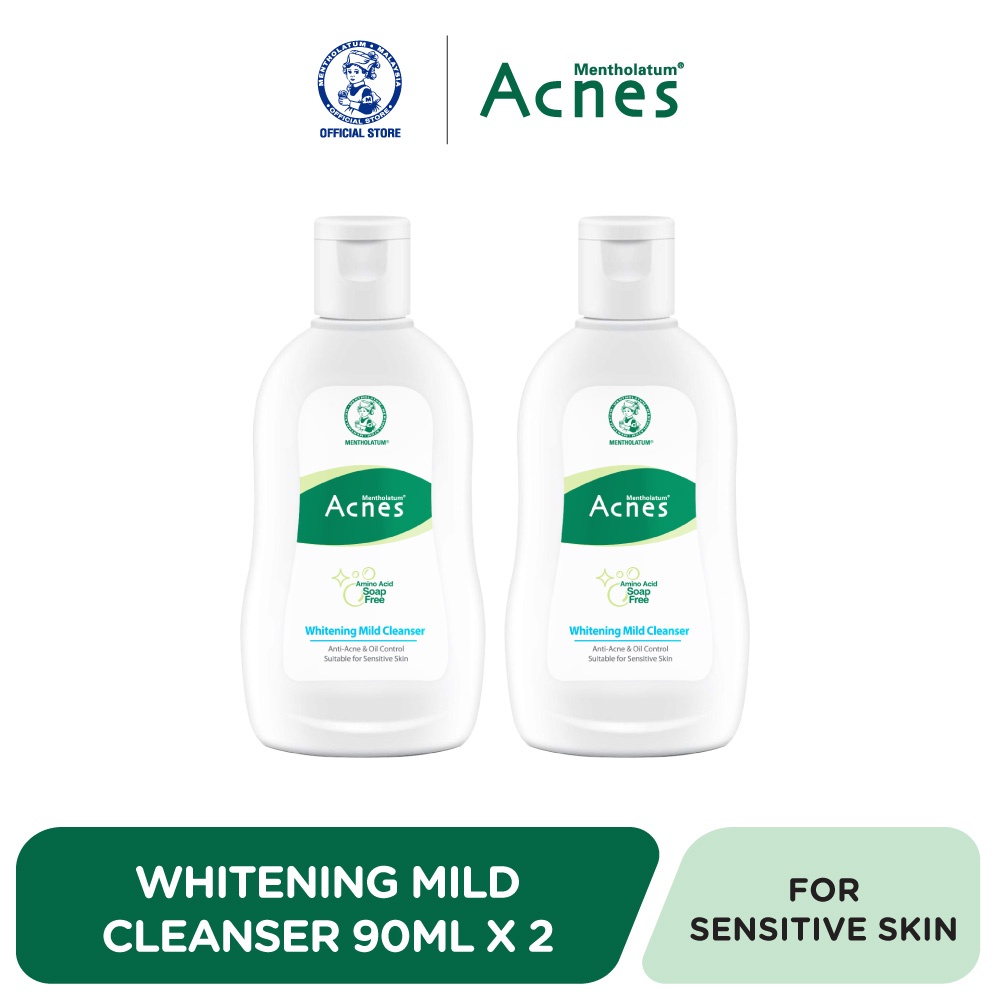 Mentholatum Acnes Whitening Mild Cleanser 90ml Twin Pack [AntiAcne
