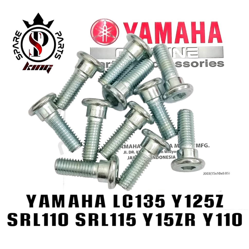 ORI YAMAHA REAR DISC PLATE SCREW LC135 Y125Z SRL110 SRL115 Y15ZR Y110