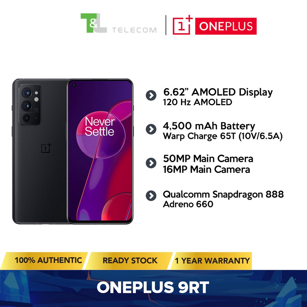 Oneplus 9RT MT2110 8GB + 128GB /8GB + 256GB / 12GB + 256GB Dual Sim 5G ...