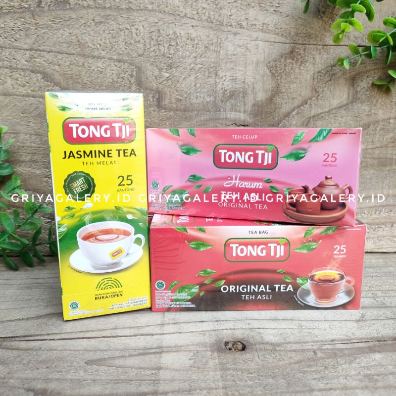 Tji Tji Teabag Contents 25 Jasmine Tea Bags, Original Tea, Vanilla Rose Aroma, Jasmine Tea Bags