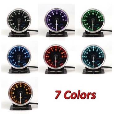 DEFI ADVANCE A1 STYLE GAUGE METER WITH 7 COLOUR - TURBO BOOST/WATER TEMP/OIL TEMP/OIL PRESS/VACUUM/RPM TACHOMETER/VOLT