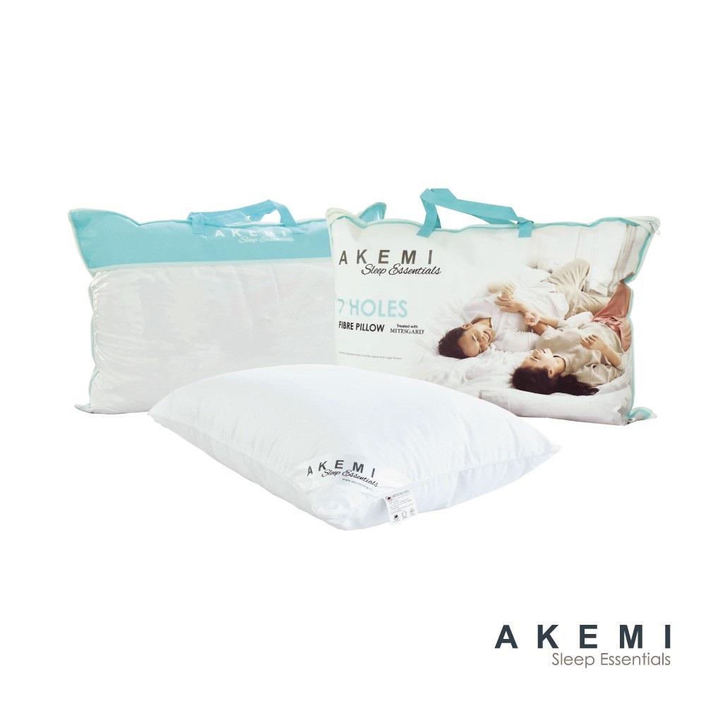 High Quality AKEMI Sleep Essentials 7 Holes Pillow / Bantal Gebu Jenama AKEMI Kualiti Tinggi / Hotel 5 Bintang