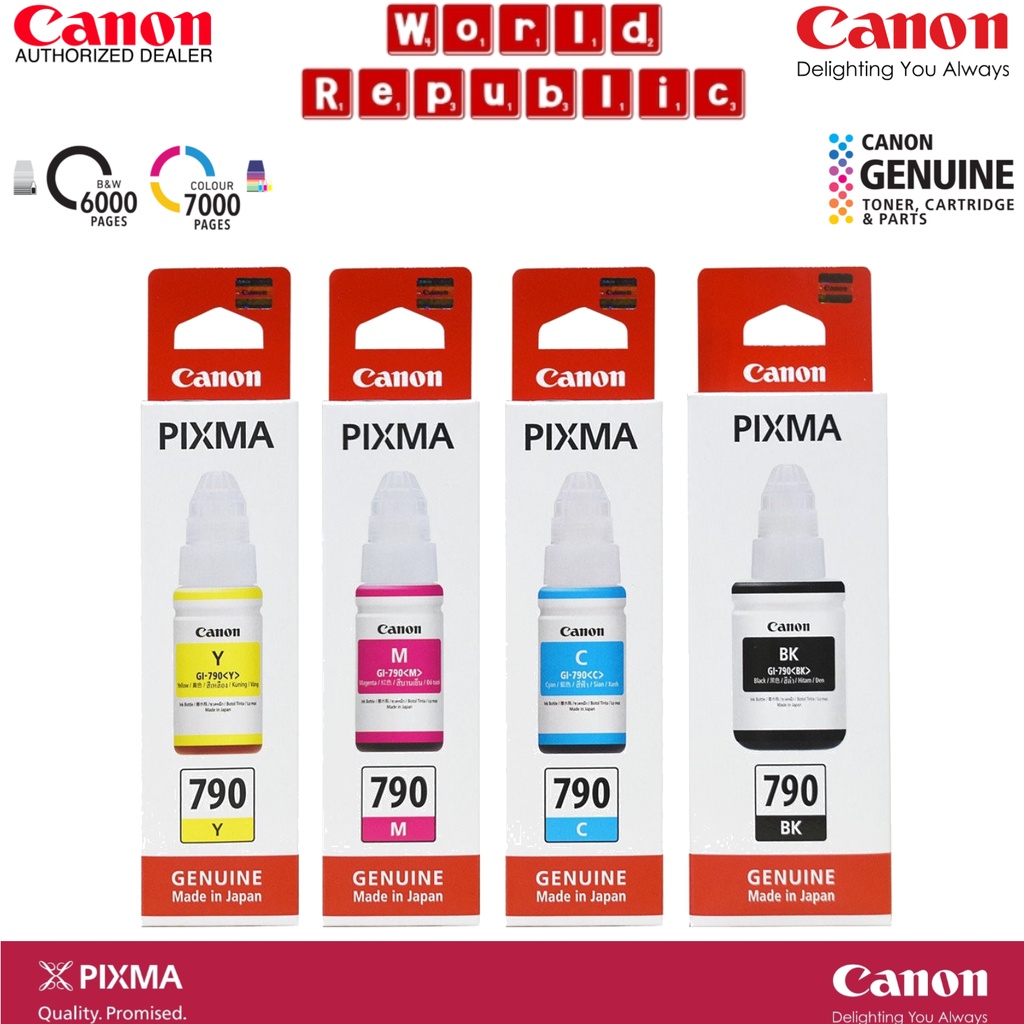 Original Canon Ink Refill Gi Gi Gi Gi Bk Gi C Gi M